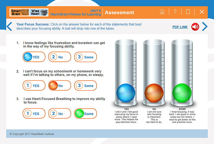 Unit 8 Assessment: Heart-Brain Fitness for Learning