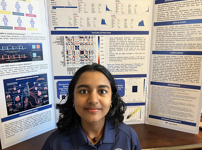 Sai's Science Fair poster board on Pioneering Predictions