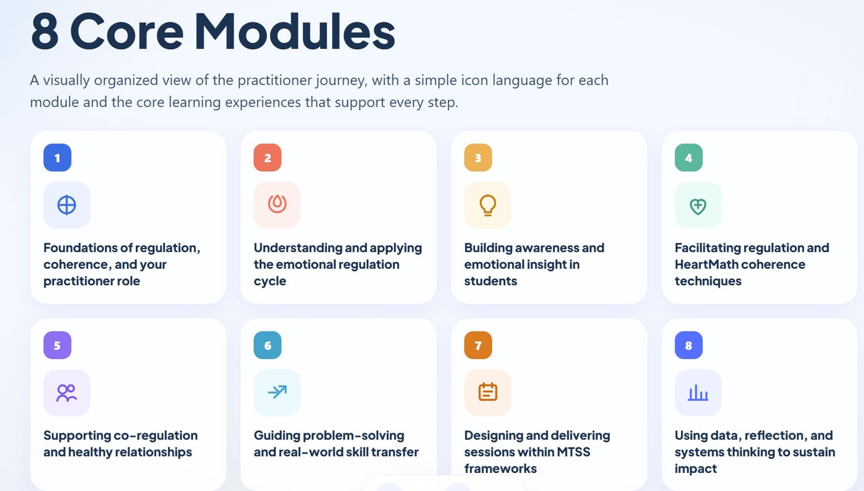 Active calm code modules